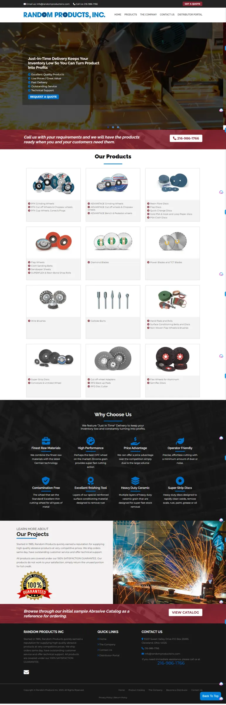 Industrial Website Design project screenshot