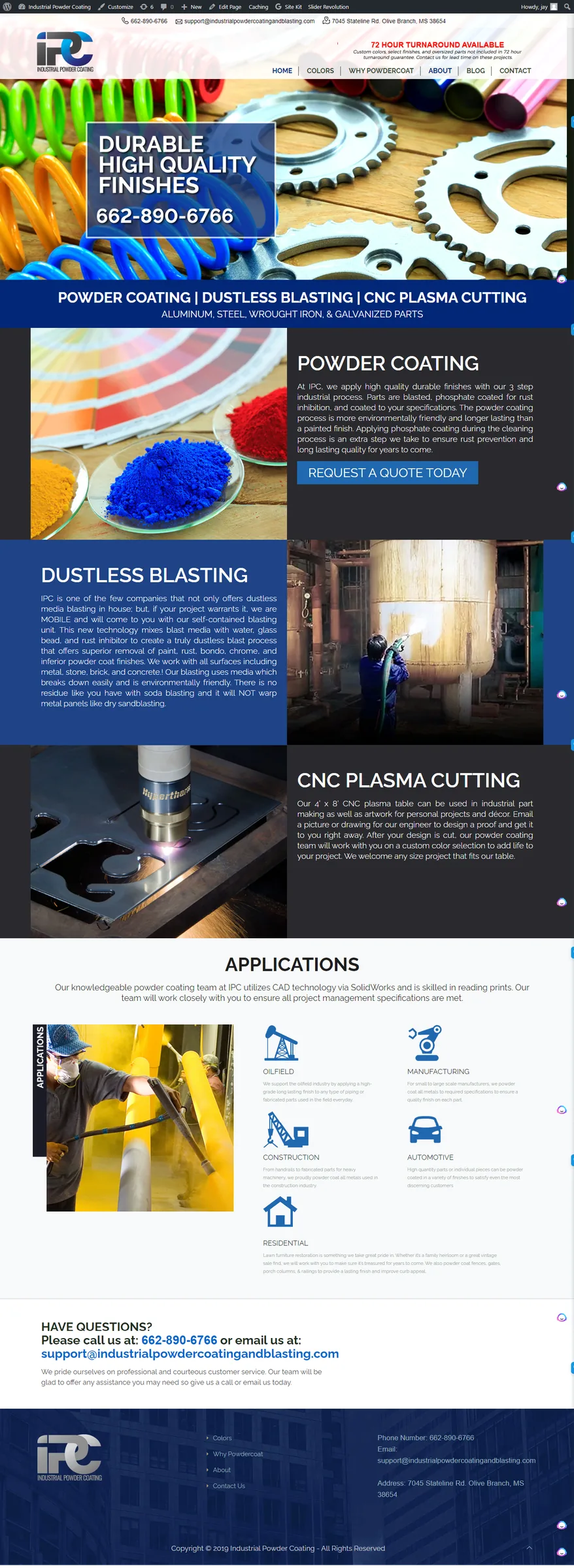 Industrial Powder Coating project by Yorty Designs