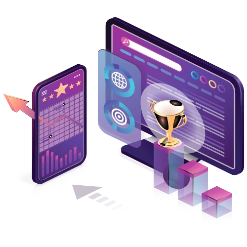 Custom ERP CRM development and business automation illustration